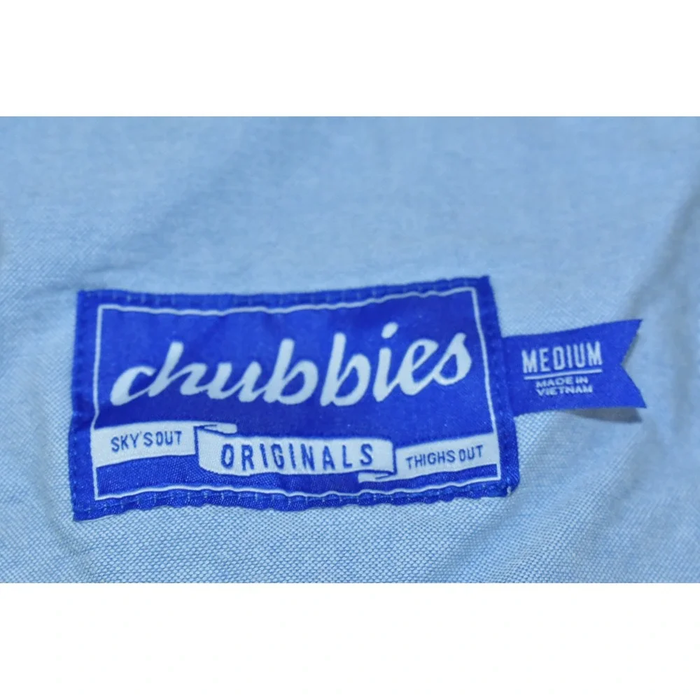Chubbies The Staples Men Shorts Size M Tan Brown Twill Chino Elastic Waist 7
